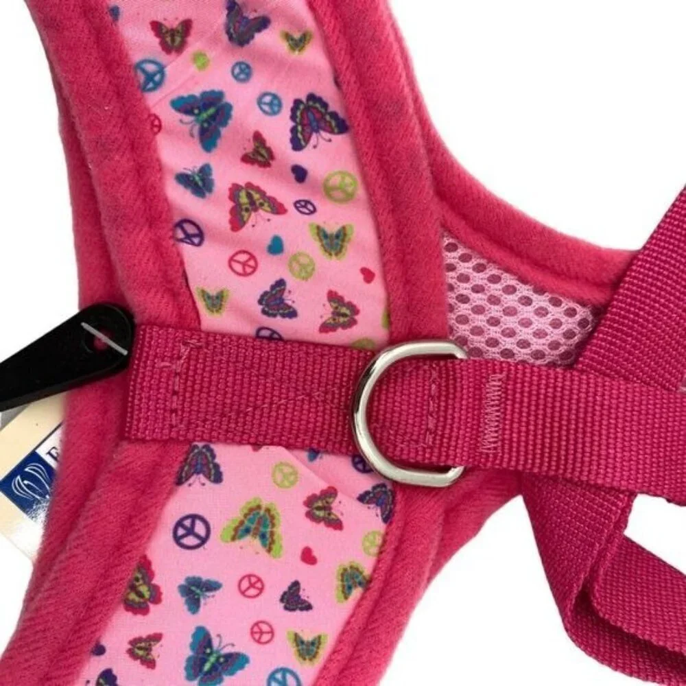 Dog Harness Butterfly Garden Print East Side Collection Pet Collar Size Large
